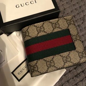 Gucci Men’s Supreme Web Wallet